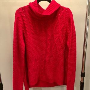 Knit turtleneck sweater